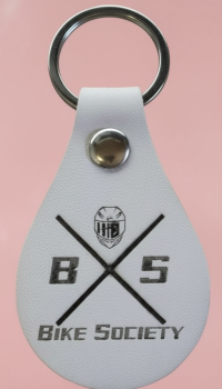 Preview: Schlüsselanhänger aus Leder (Oval)